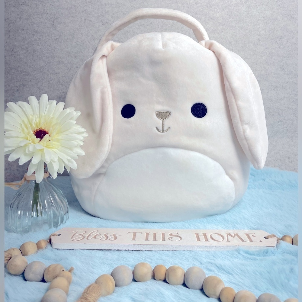 10” Squishmallow Valentina Easter Bunny Squishmallow Purse - Gently used